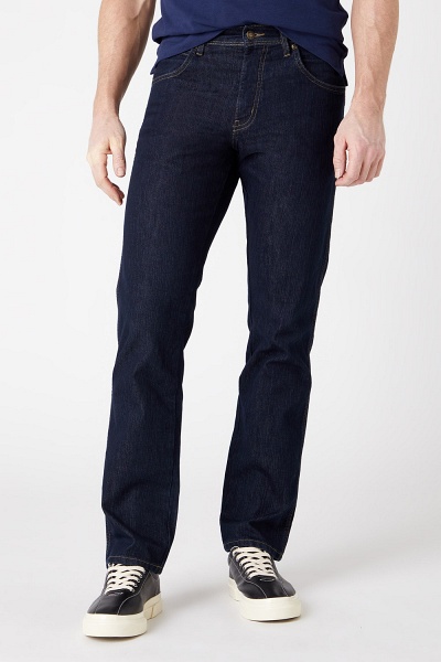 Wrangler Regular Stretch Jeans - Rinsewash