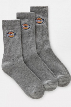 Dickies Valley Grove Socks 3-Pack - Grey