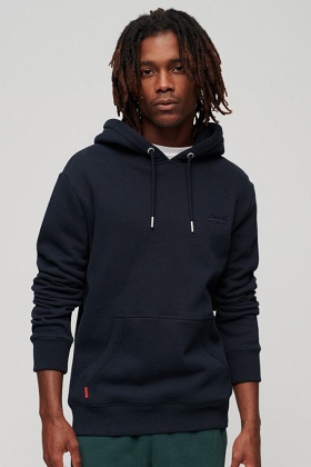 Superdry Essential Logo Over-Head Hoodie - Eclipse Navy