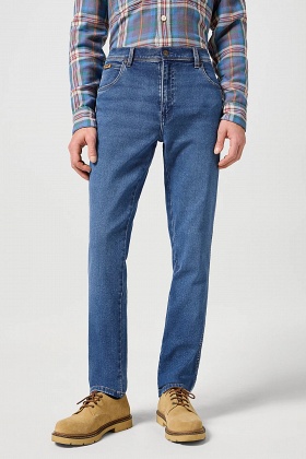 Wrangler Texas Slim Stretch Jeans - Ridge Wash
