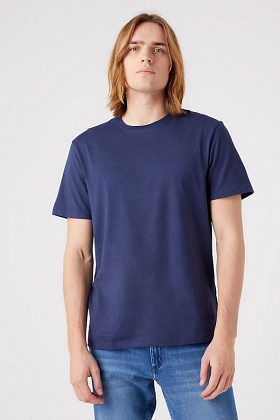 Wrangler 2 Pack Short Sleeve T-Shirts - Navy and White