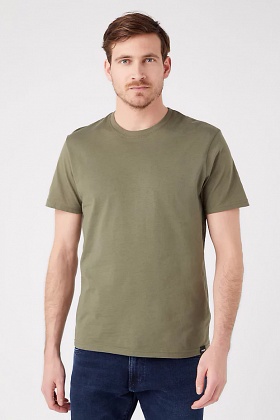 Wrangler 2 Pack Short Sleeve T-Shirts - Olive and White